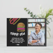 Neon Burger & Hotdog Thank You Card サンキューカード (スタンド正面)