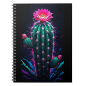 Neon Cactus Bloom ノートブック (正面)
