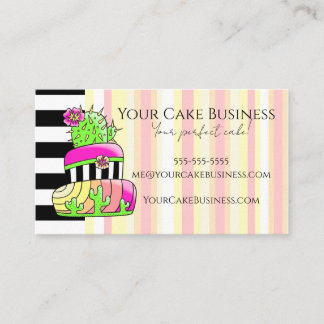 Neon Cactus Business Card 名刺