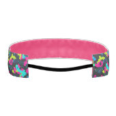 Neon Camouflage Pattern アスレチックヘッドバンド (裏面)