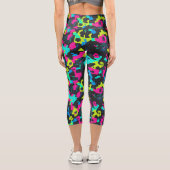 Neon Camouflage Pattern カプリレギンス (裏面)