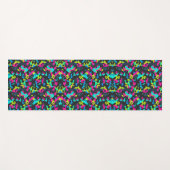 Neon Camouflage Pattern ヨガマット (正面(横))