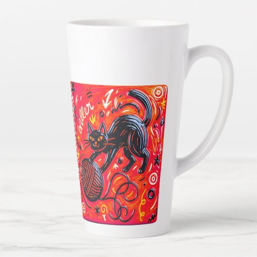 Neon Cat Coffee   カフェラテマグ (右)