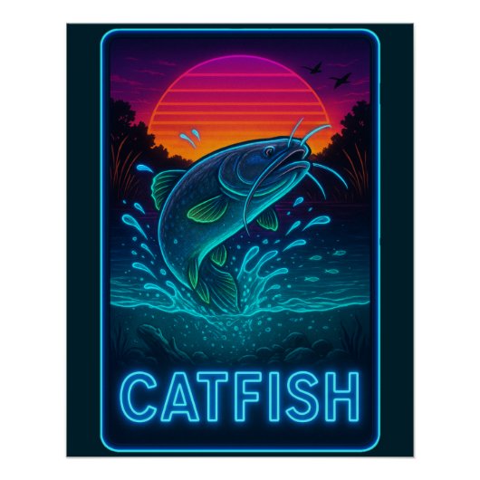 Neon Catfish Poster ポスター (正面)