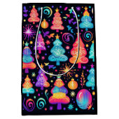 Neon Christmas ミディアムペーパーバッグ (正面)