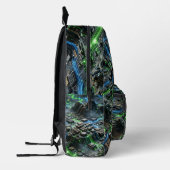 Neon Circuit Flow Backpack プリントバックパック (左)