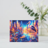 Neon City Reflections: Frog and Heron Dreamscape シーズンポストカード (スタンド正面)