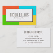 Neon Color Block CEO Companyの名刺 名刺 (正面/裏面)