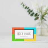 Neon Color Block CEO Companyの名刺 名刺 (スタンド正面)