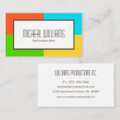 Neon Color Block CEO Companyの名刺 名刺 (正面/裏面)