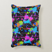 Neon Colorful Pattern アクセントクッション (正面(垂直))