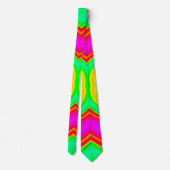 Neon Colors Abstract Pattern ネクタイ (裏面)