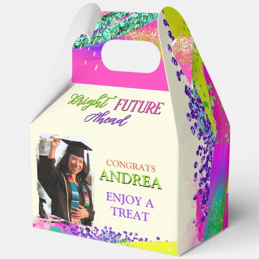 Neon Colors Bright Future 5"w x 3"l x 6.5"h フェイバーボックス (正面)