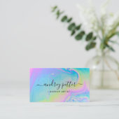 neon colors gemstone opal 名刺 (スタンド正面)