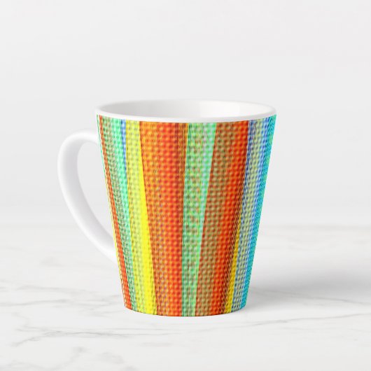 Neon colour Decorated Mug カフェラテマグ (左アングル)