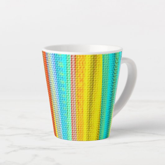 Neon colour Decorated Mug カフェラテマグ (右アングル)