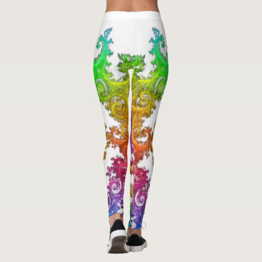 Neon Cosmos Spiral Leggings レギンス (裏面)