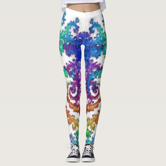 Neon Cosmos Spiral Leggings レギンス (正面)