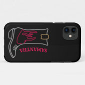 Neon Cowboy Bootカスタマイズ可能な名前 Case-Mate iPhoneケース (裏面(横))