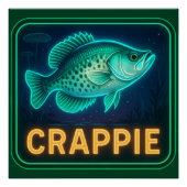 Neon Crappie Poster Print ポスター (正面)