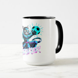 Neon Cyberpunk Cat Mugs – Gamer Gift Edition マグカップ