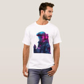 Neon Cyberpunk Tactical Unit Tシャツ (正面フル)