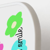 Neon Daisy Print Pickleball Paddle ピックルボールラケット (左詳細)