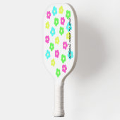 Neon Daisy Print Pickleball Paddle ピックルボールラケット (左)