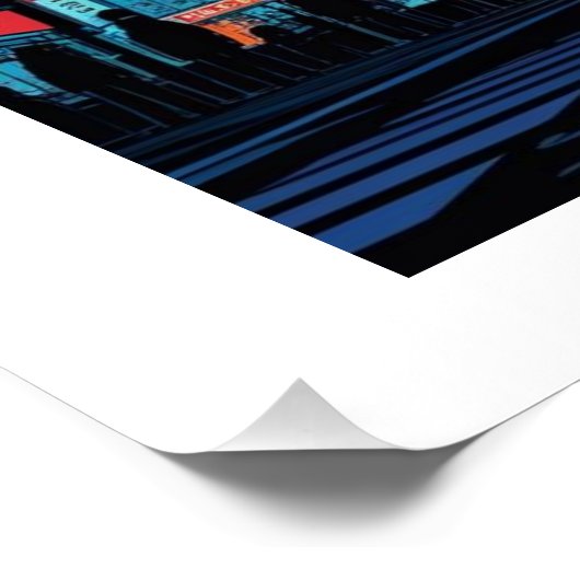 Neon Dämmerung über Tokyo ポスター (コーナー)