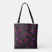 Neon Dark Love Halloween Tote Bag トートバッグ (裏面)