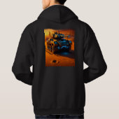 Neon Desert Tank Hoodie – Futuristic Sci-Fi Combat パーカ (裏面)