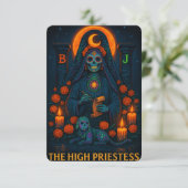 Neon Dia de los Muertes High Priestess Tarot Card (スタンド正面)