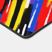 Neon Diagonal Stripe Speed Burst デスクマット (コーナー)