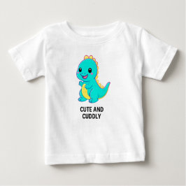 Neon Dino Kawaii – Cute and Cuddly ベビーTシャツ