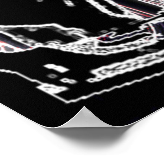 Neon DJ ポスター (角)