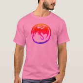 Neon Dragon men pink T-shirt Tシャツ (正面)