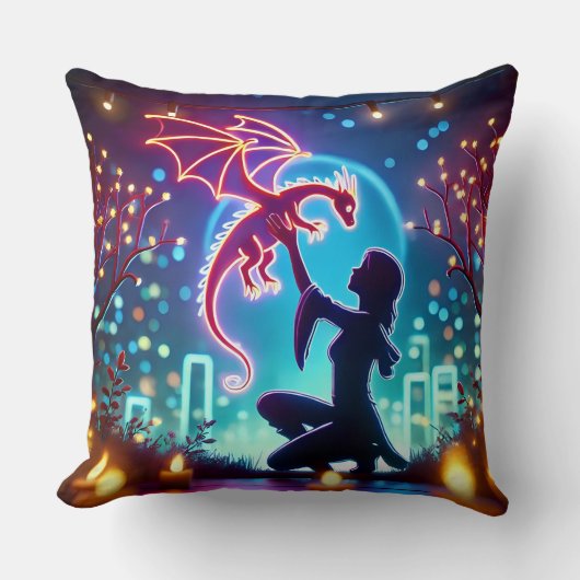  neon dragon trainer クッション (正面)