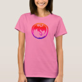 Neon Dragon women pink T-shirt Tシャツ (正面)