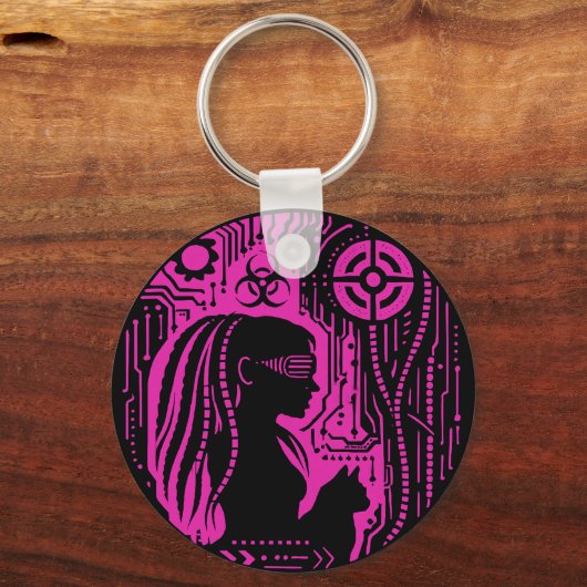 Neon Dread Protocol キーホルダー (正面)