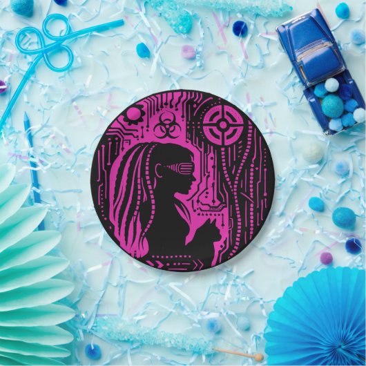 Neon Dread Protocol ペーパープレート (パーティー)