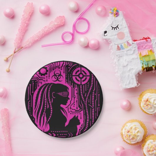 Neon Dread Protocol ペーパープレート (パーティー)