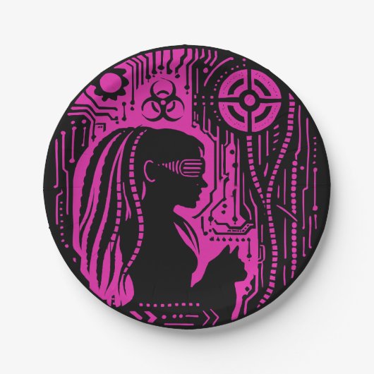 Neon Dread Protocol ペーパープレート (正面)