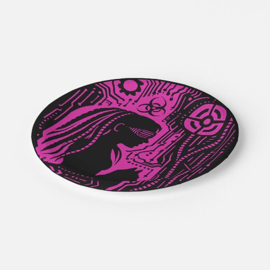 Neon Dread Protocol ペーパープレート (アングル)