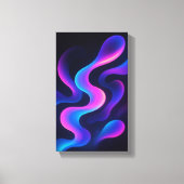 Neon Dreams Abstract Wall Art | Modern Colorful キャンバスプリント (正面)