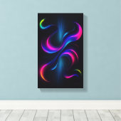 Neon Dreams III  Gallery Art | Modern Abstract キャンバスプリント (インサイチュ (ウッドフロア))
