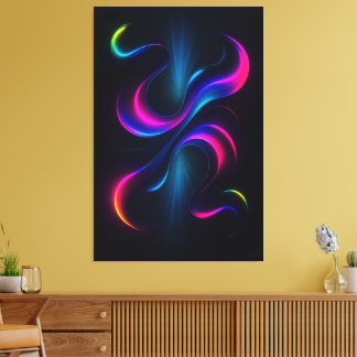 Neon Dreams III Metal Wall Art | Modern Abstract キャンバスプリント