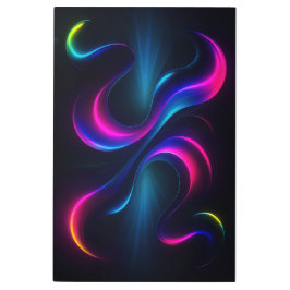 Neon Dreams III Metal Wall Art | Modern Abstract メタルプリント
