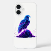 Neon Eagle on Glowing Rock – Cyberpunk Style Case-Mate iPhoneケース (裏面)