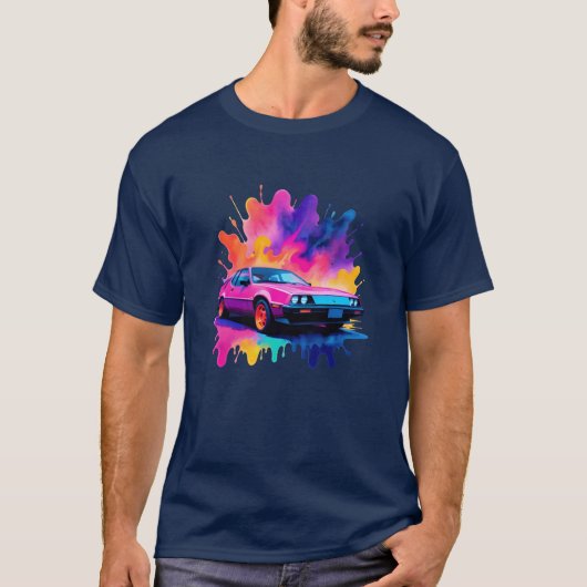Neon Echoes Car Tシャツ (正面)