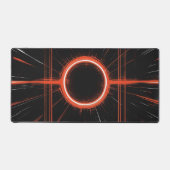 Neon Eclipse in a Digital Grid デスクマット (正面)
